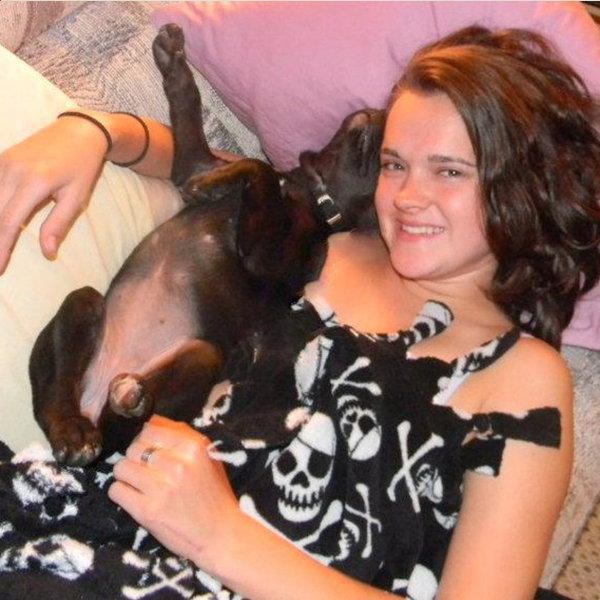 Baby AugiDog and Nicole