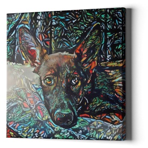 German Shepard AugiDog Canvas