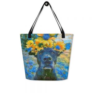 AugiDog Sunflower Tote Bag